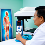 Medical Application**

"A Malaysian doctor in a clean, modern hospital, using a quantum laser device for a non-invasive diagnostic procedure on a patient. The patient is fully clothed and comfortable. The scene is well-lit and professional, showcasing advanced medical technology. safe for work, appropriate content, fully clothed, professional, perfect anatomy, correct proportions, natural pose, high quality, family-friendly."

**
