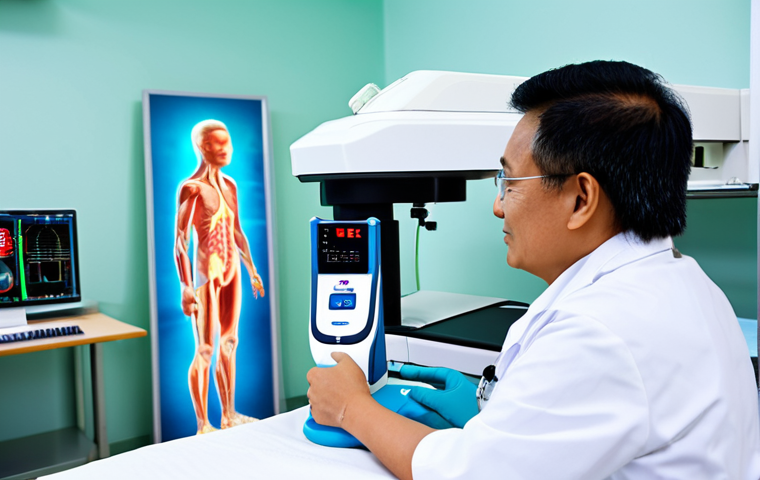Medical Application**

"A Malaysian doctor in a clean, modern hospital, using a quantum laser device for a non-invasive diagnostic procedure on a patient. The patient is fully clothed and comfortable. The scene is well-lit and professional, showcasing advanced medical technology. safe for work, appropriate content, fully clothed, professional, perfect anatomy, correct proportions, natural pose, high quality, family-friendly."

**