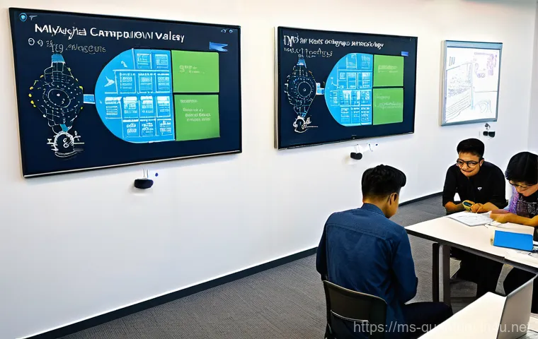 양자컴퓨터의 국가 경쟁력 - **Prompt:** A secure, high-tech operations center with a sleek, modern design, incorporating subtle ...