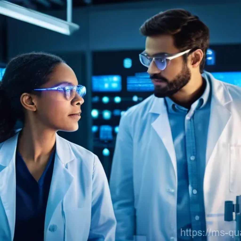 양자컴퓨터를 위한 하드웨어 혁신 - **A Diverse Team of Scientists in a Cutting-Edge Quantum Computing Lab**
* **Description:** A ...