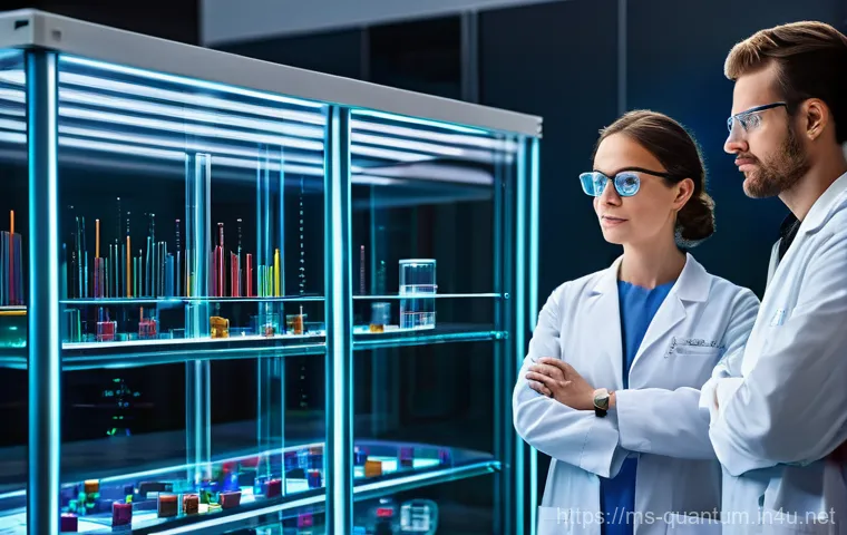 양자컴퓨터 전문가 인터뷰 - **Prompt 1: The Quantum Leap in Computation**
    "An abstract, high-tech visual representing the st...